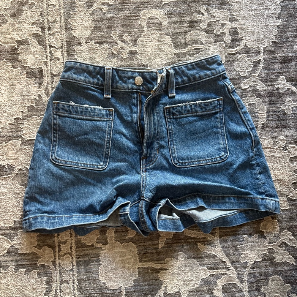 Madewell Dark Blue Jean Shorts